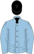 Light blue, black cap