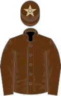 Brown, brown cap, beige star