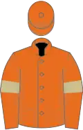 Orange, beige armlets