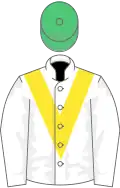 White, Yellow chevron, Emerald Green cap