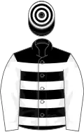 Black, white hoops and sleeves