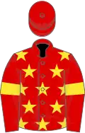 Red, yellow stars and armlets