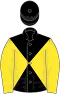 Black and yellow diabolo, yellow sleeves, black cap