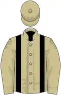 Beige, black braces