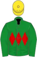 Green, red triple diamond, yellow cap