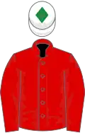 Red, white cap, green diamond