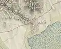 The map of Pákozd from the First Military Mapping Survey of Austria Empire&nbsp;[de].
