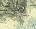 The map of Pákozd from the Second Military Mapping Survey of Austria Empire&nbsp;[de].