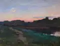 Sunset (1897), painting by António Cândido da Cunha
