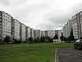 Typical inner yard in Pļavnieki