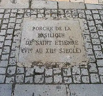 Saint-Étienne de Paris, 6th century basilica which preceded Notre-Dame, dedicated to Saint Stephen