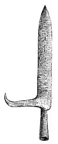 The head of a Polish rohatyna