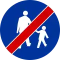 C-16a "end of footway"