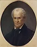 father Alexander Claus, painted by the artist