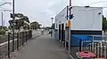 Station PSO Box and entrance and exit ramp, March 2023