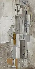Pablo Picasso, 1913, L'Arlequin, Céret (Harlequin), oil on canvas, 120.1 x 77.9 cm, Gemeentemuseum Den Haag
