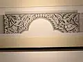 Sketch depicting Nepalese wood carving