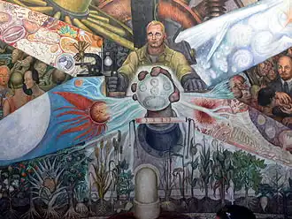 Diego Rivera, recreation of Man at the Crossroads (renamed Man, Controller of the Universe), originally created in 1934
