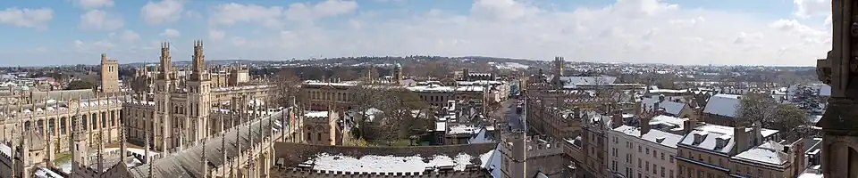 Image 36 Oxford skyline from the University Church of St Mary the Virgin (from Portal:Oxfordshire/Selected pictures)