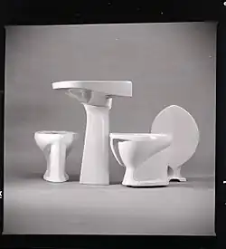 Ceramic sanitaries for Ideal Standard, 1954 ca.