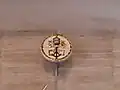 The papal arms placed on top of the altar signifying its status as a minor basilica