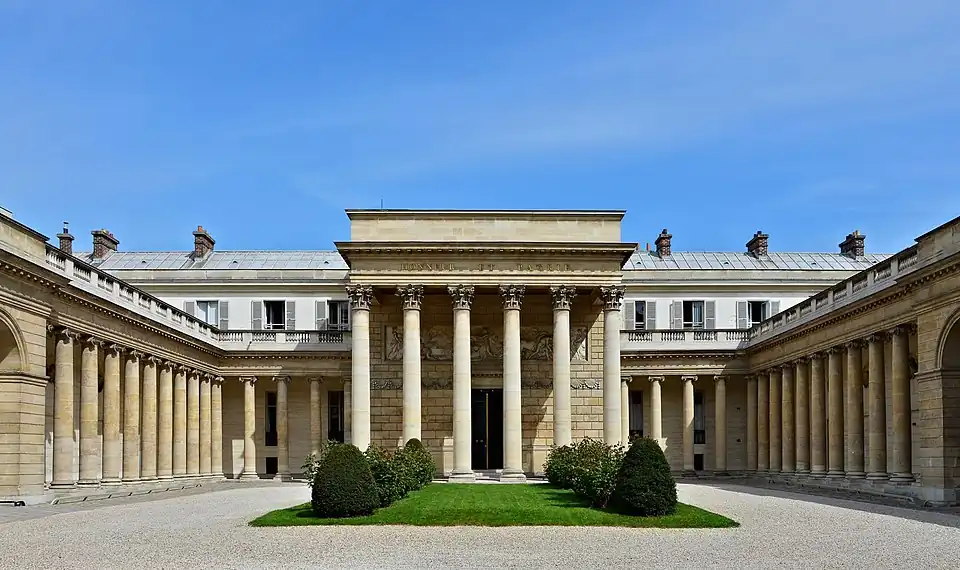 Courtyard of the Hôtel Salm, now the Palais de la Légion d'Honneur (1782–89), by Pierre Rousseau