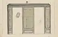 Elévation de la paroi Est.