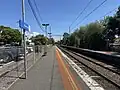 Southbound view from Platform 1, November 2024