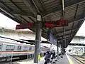 Passenger Information System on the platform canopy, 2022