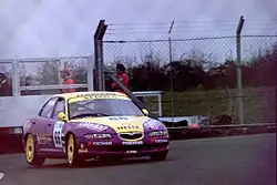 Patrick Watts driving his Mazda Xedos at Donington Park during the 1993 TOCA Shootout.