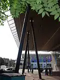 View showing the diagonal columns