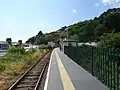 The station in 2019 from the east end of the platform