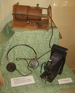 Homemade "loose coupler" set (top), museum in Florida,  1920