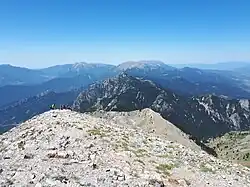 Penyes Altes de Moixeró from la Tosa d'Alp.