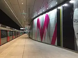 Europaplein station during an open house, May 2018.