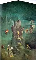 Roman wall painting of Perseus and Andromeda from Boscotrecase, late 1st century BC