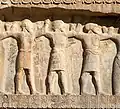 Soldiers of many ethnicities on the upper relief