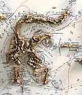 Relief map of Celebes