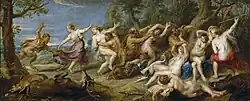 Diana and her Nymphs surprised by the Fauns, c. 1639–40, Museo del Prado