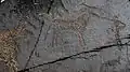 Petroglyphs in Tamgaly, Unesco World Heritage Site, Kazakhstan