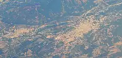 Skyview of the commune