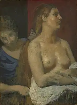 Pierre Puvis de Chavannes, A Maid Combing a Woman's Hair, NG3267