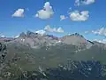 Piz Forbesch and Piz Arblatsch as seen from Piz Barscheinz