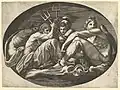 Pluto, Neptune, Minerva and Apollo
