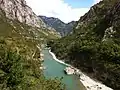 Morača river canyon.