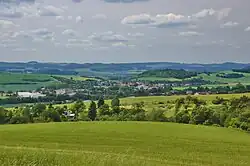 View from the southeast