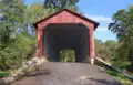 The approach to the bridge closest to the main road