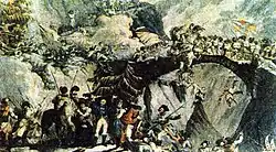 Suvorov Crossing the Devil's Bridge by Robert Ker Porter (1777[c]–1842)