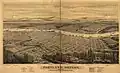 Portland, Oregon, population 22,000; drawn and published by E.S. Glover, A.L. Bancroft & Co. Lithographers, San Francisco
