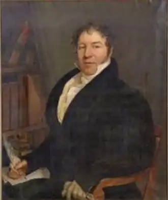 "Writer at his desk"